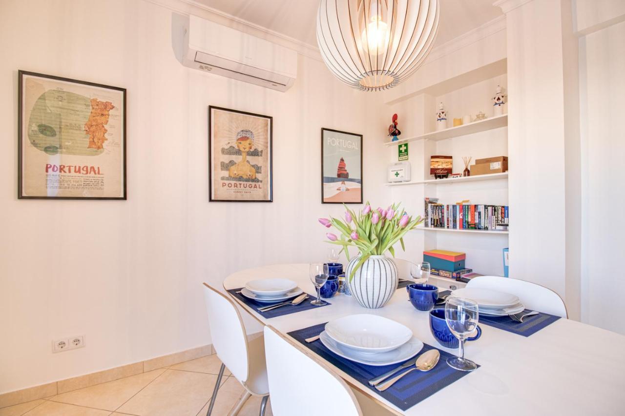 Old Town 2Br 50M Ocean W/ Ac Wi-Fi Parking Terrace Apartment Albufeira Ngoại thất bức ảnh
